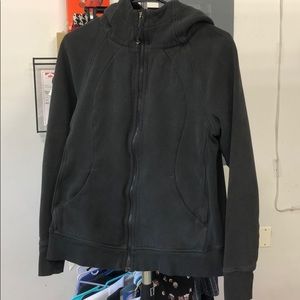 Lululemon black scuba zip up hoodie